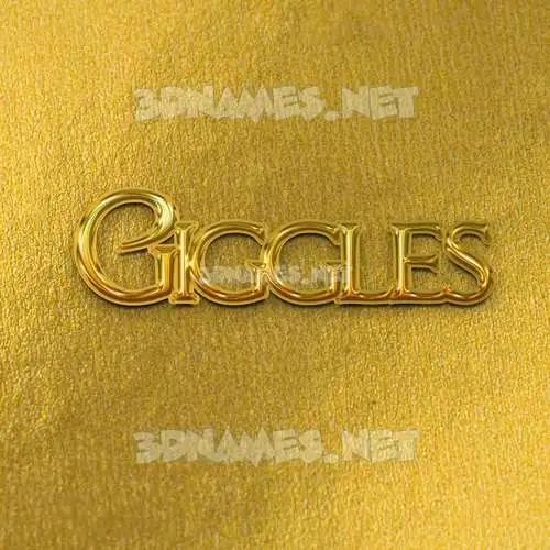 giggles in All Gold style - 3D name wallpaper giggles in All Gold style - 3D name wallpaper