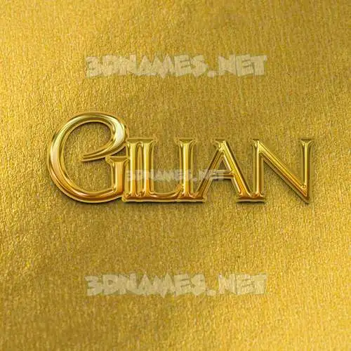 gilian in All Gold style - 3D name wallpaper gilian in All Gold style - 3D name wallpaper