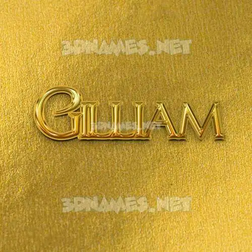 gilliam in All Gold style - 3D name wallpaper gilliam in All Gold style - 3D name wallpaper