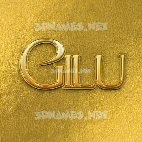 gilu in All Gold style - 3D name wallpaper gilu in All Gold style - 3D name wallpaper