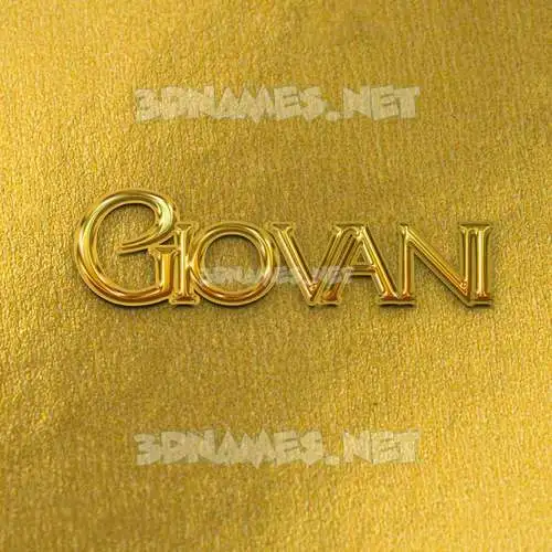 giovani in All Gold style - 3D name wallpaper giovani in All Gold style - 3D name wallpaper