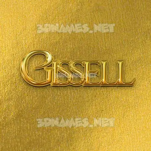 gissell in All Gold style - 3D name wallpaper gissell in All Gold style - 3D name wallpaper
