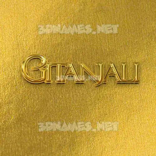 gitanjali in All Gold style - 3D name wallpaper gitanjali in All Gold style - 3D name wallpaper