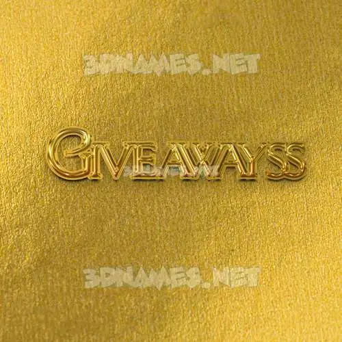giveawayss in All Gold style - 3D name wallpaper giveawayss in All Gold style - 3D name wallpaper