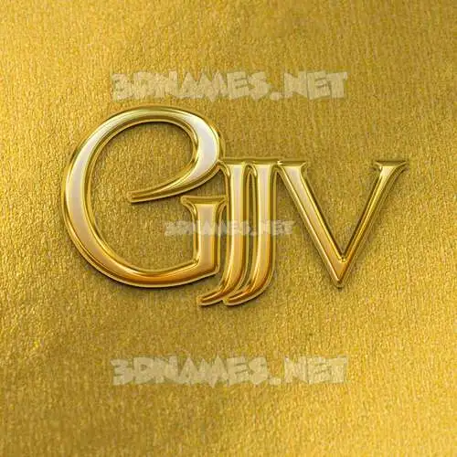 gjjv in All Gold style - 3D name wallpaper gjjv in All Gold style - 3D name wallpaper