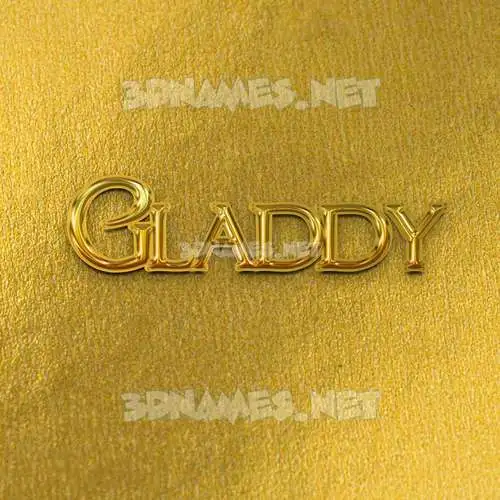gladdy in All Gold style - 3D name wallpaper gladdy in All Gold style - 3D name wallpaper
