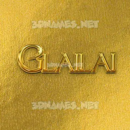 glailai in All Gold style - 3D name wallpaper glailai in All Gold style - 3D name wallpaper