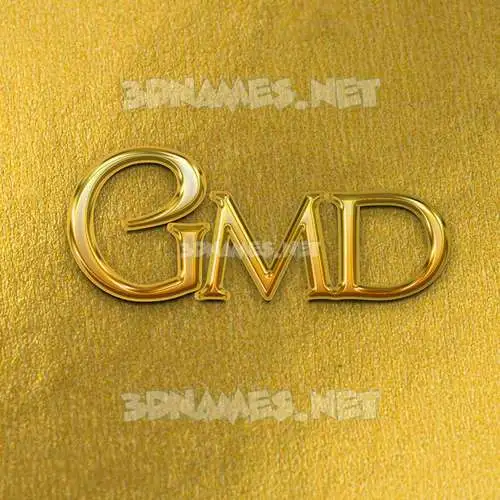 gmd in All Gold style - 3D name wallpaper gmd in All Gold style - 3D name wallpaper
