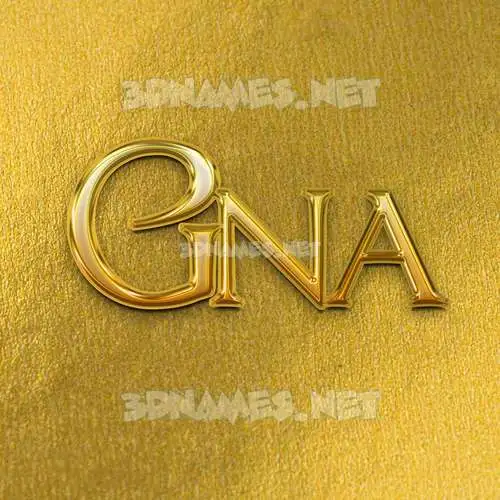 gna in All Gold style - 3D name wallpaper gna in All Gold style - 3D name wallpaper