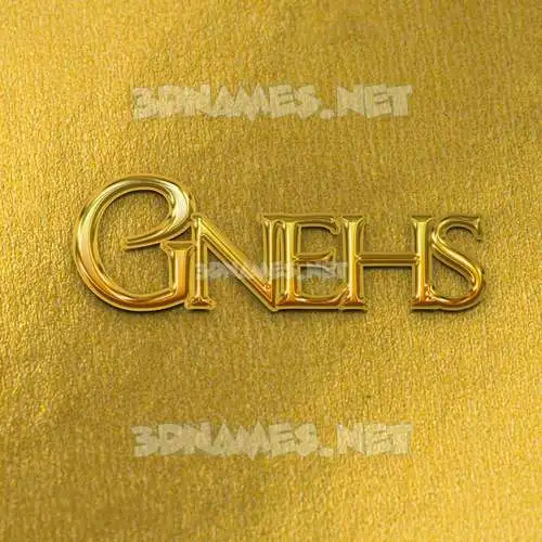 gnehs in All Gold style - 3D name wallpaper gnehs in All Gold style - 3D name wallpaper