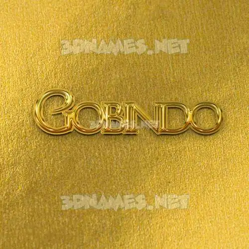 gobindo in All Gold style - 3D name wallpaper gobindo in All Gold style - 3D name wallpaper