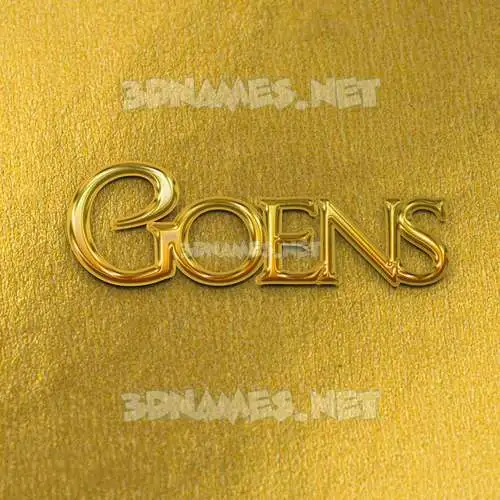 goens in All Gold style - 3D name wallpaper goens in All Gold style - 3D name wallpaper