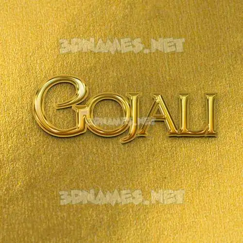 gojali in All Gold style - 3D name wallpaper gojali in All Gold style - 3D name wallpaper