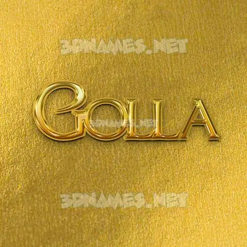 golla in All Gold style - 3D name wallpaper golla in All Gold style - 3D name wallpaper