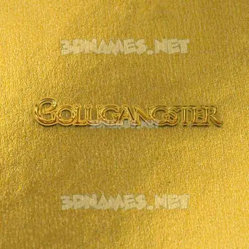 golugangster in All Gold style - 3D name wallpaper golugangster in All Gold style - 3D name wallpaper