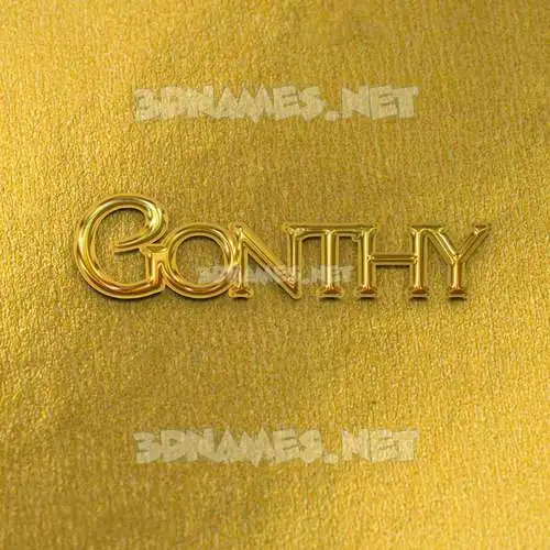 gonthy in All Gold style - 3D name wallpaper gonthy in All Gold style - 3D name wallpaper