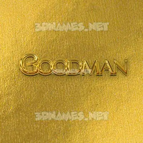 goodman in All Gold style - 3D name wallpaper goodman in All Gold style - 3D name wallpaper
