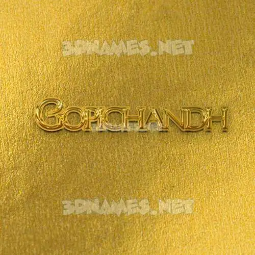 gopichandh in All Gold style - 3D name wallpaper