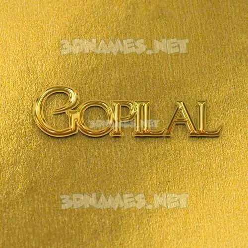 gopilal in All Gold style - 3D name wallpaper gopilal in All Gold style - 3D name wallpaper
