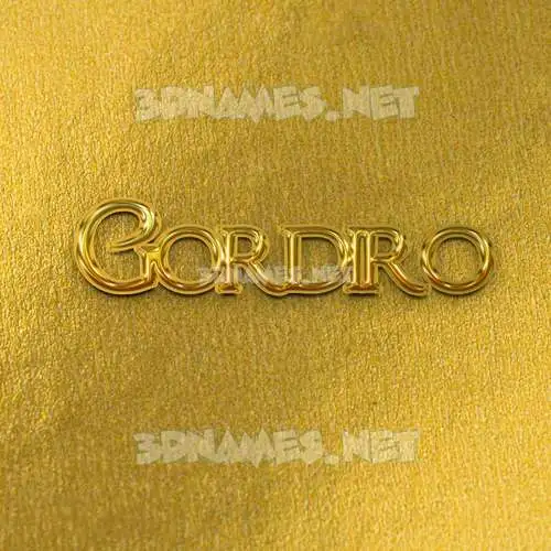 gordiro in All Gold style - 3D name wallpaper gordiro in All Gold style - 3D name wallpaper