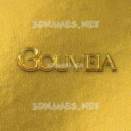 gouveia in All Gold style - 3D name wallpaper gouveia in All Gold style - 3D name wallpaper