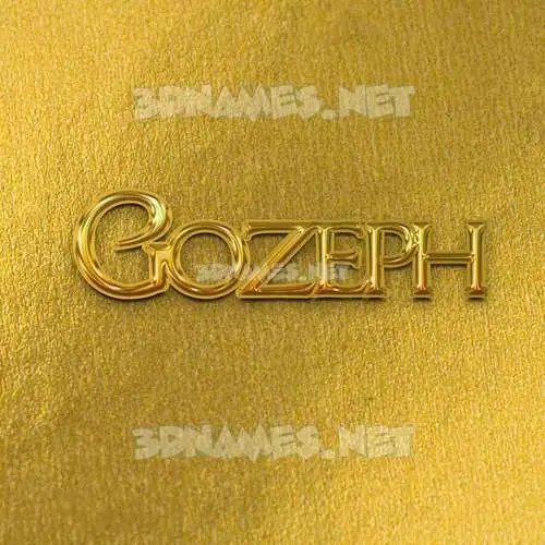 gozeph in All Gold style - 3D name wallpaper gozeph in All Gold style - 3D name wallpaper