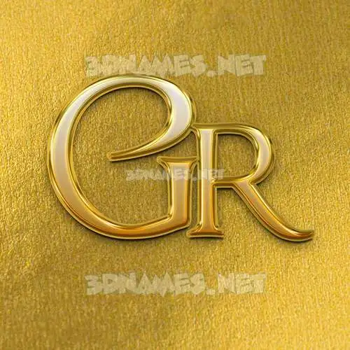 gr in All Gold style - 3D name wallpaper gr in All Gold style - 3D name wallpaper