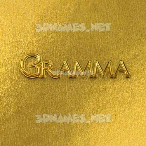 gramma in All Gold style - 3D name wallpaper gramma in All Gold style - 3D name wallpaper