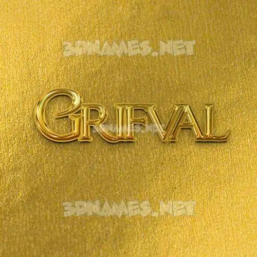 grifval in All Gold style - 3D name wallpaper grifval in All Gold style - 3D name wallpaper