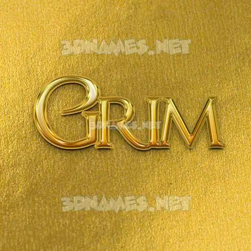 grim in All Gold style - 3D name wallpaper grim in All Gold style - 3D name wallpaper