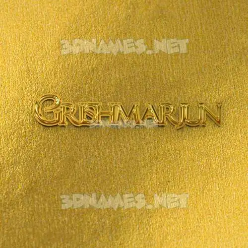 grishmarjun in All Gold style - 3D name wallpaper grishmarjun in All Gold style - 3D name wallpaper