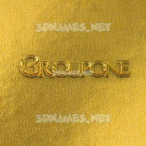 groupone in All Gold style - 3D name wallpaper groupone in All Gold style - 3D name wallpaper