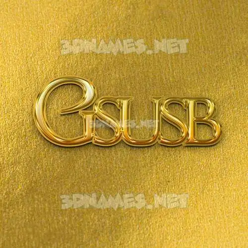 gsusb in All Gold style - 3D name wallpaper gsusb in All Gold style - 3D name wallpaper