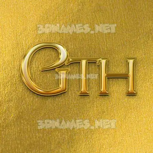 gth in All Gold style - 3D name wallpaper gth in All Gold style - 3D name wallpaper
