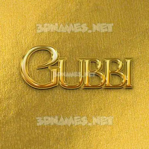gubbi in All Gold style - 3D name wallpaper gubbi in All Gold style - 3D name wallpaper