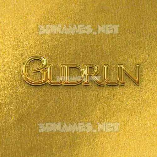 gudrun in All Gold style - 3D name wallpaper gudrun in All Gold style - 3D name wallpaper