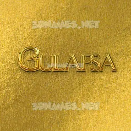 gulafsa in All Gold style - 3D name wallpaper gulafsa in All Gold style - 3D name wallpaper