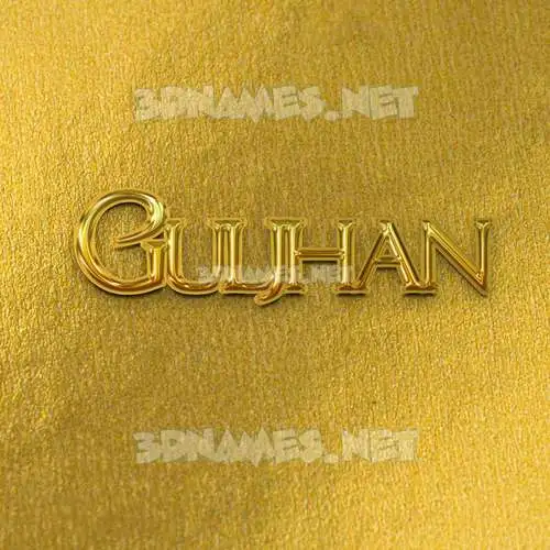 guljhan in All Gold style - 3D name wallpaper guljhan in All Gold style - 3D name wallpaper