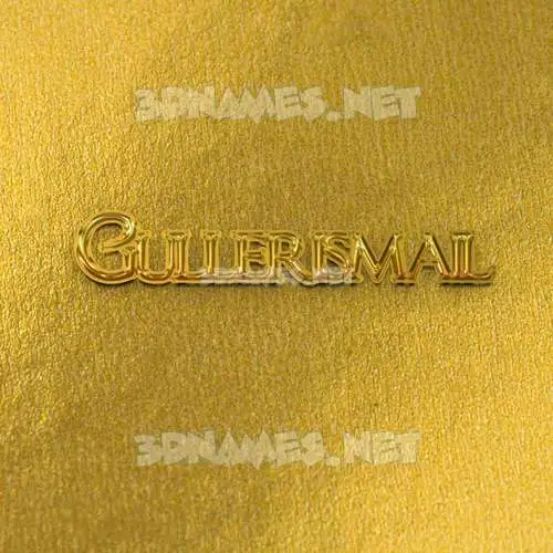 gullerismail in All Gold style - 3D name wallpaper gullerismail in All Gold style - 3D name wallpaper