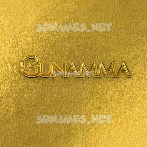 gunamma in All Gold style - 3D name wallpaper gunamma in All Gold style - 3D name wallpaper