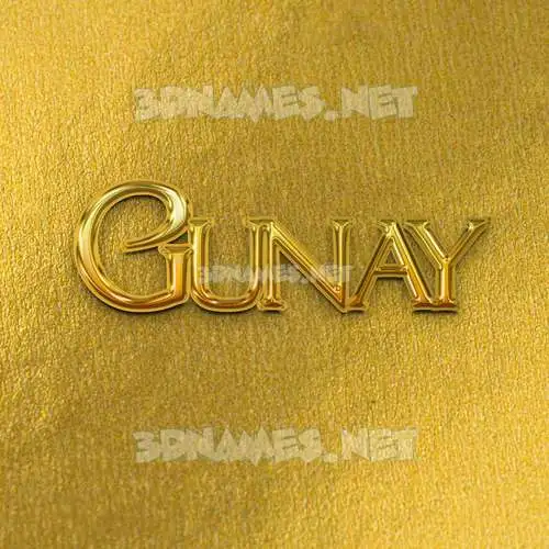gunay in All Gold style - 3D name wallpaper gunay in All Gold style - 3D name wallpaper