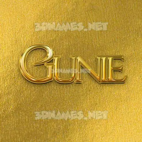 gunie in All Gold style - 3D name wallpaper gunie in All Gold style - 3D name wallpaper