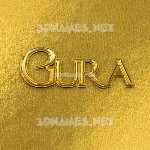 gura in All Gold style - 3D name wallpaper gura in All Gold style - 3D name wallpaper