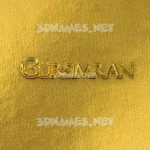 gursimran in All Gold style - 3D name wallpaper