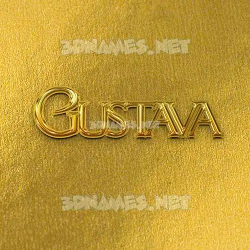 gustava in All Gold style - 3D name wallpaper gustava in All Gold style - 3D name wallpaper
