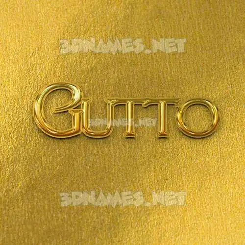 gutto in All Gold style - 3D name wallpaper gutto in All Gold style - 3D name wallpaper