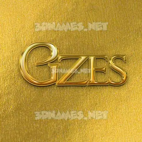gzes in All Gold style - 3D name wallpaper gzes in All Gold style - 3D name wallpaper