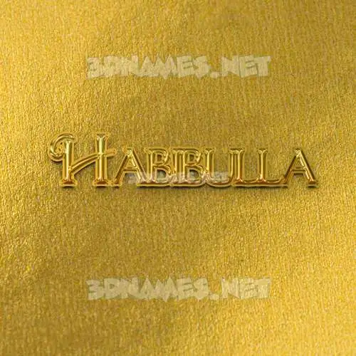 habibulla in All Gold style - 3D name wallpaper habibulla in All Gold style - 3D name wallpaper