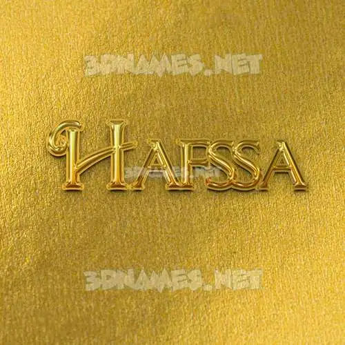 hafssa in All Gold style - 3D name wallpaper hafssa in All Gold style - 3D name wallpaper