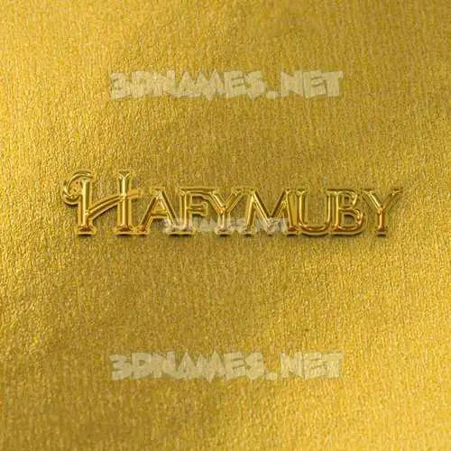 hafymuby in All Gold style - 3D name wallpaper hafymuby in All Gold style - 3D name wallpaper
